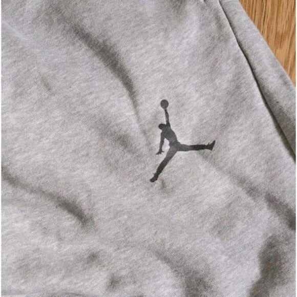 Air Jordan Sweatpants Mens Small Gray Baggy Wide Leg Casual Jumpman Fleece Lined - Picture 3 of 10